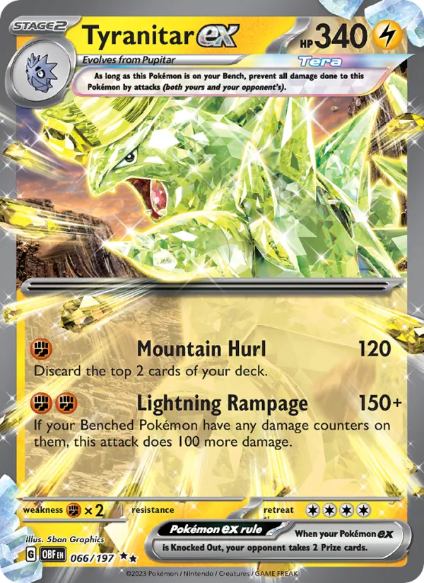 066 Tyranitar ex – Obsidian Flames