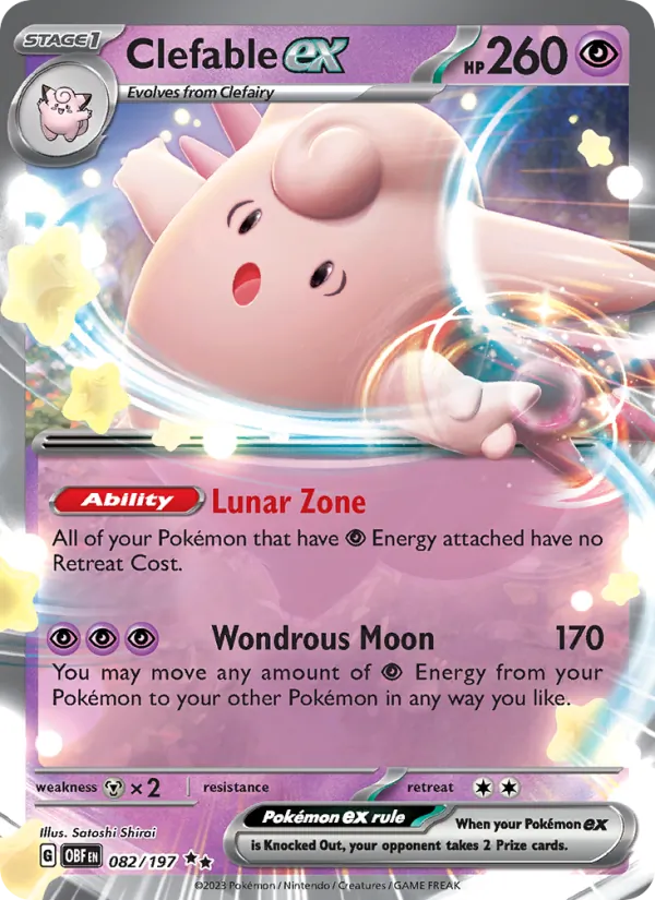 082 Clefable ex – Obsidian Flames