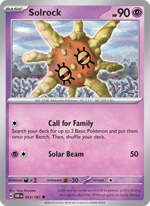 093 Solrock – Obsidian Flames