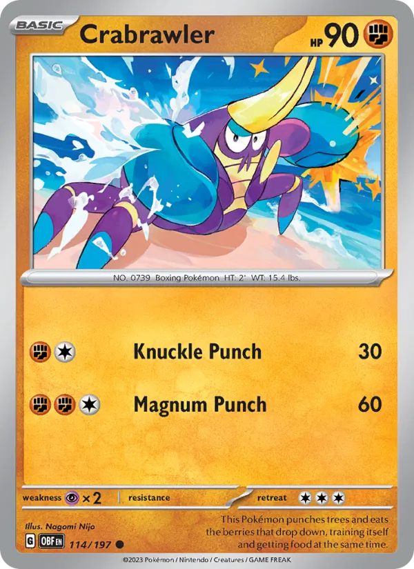 114 Crabrawler – Obsidian Flames