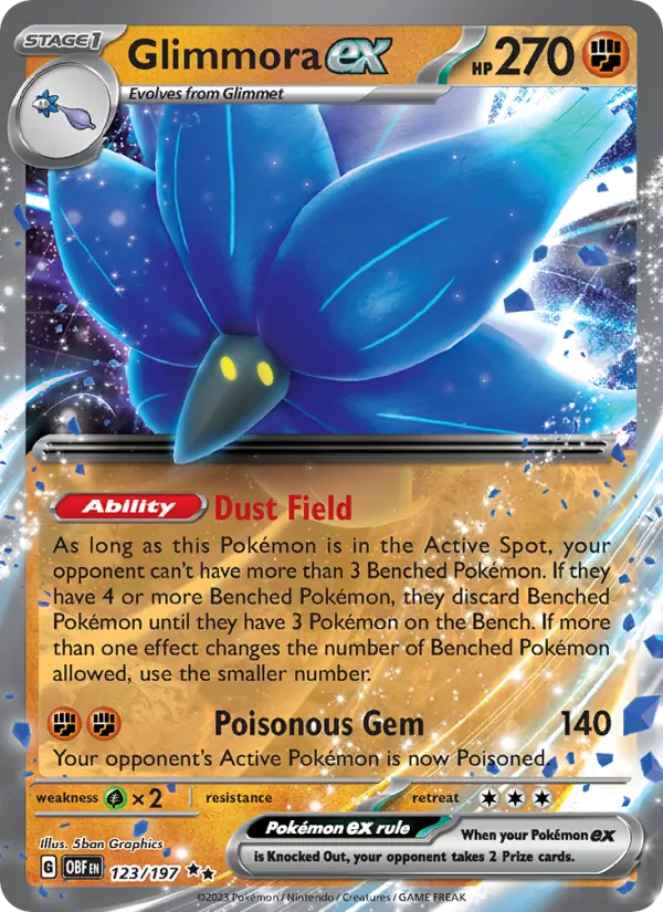 123 Glimmora ex – Obsidian Flames