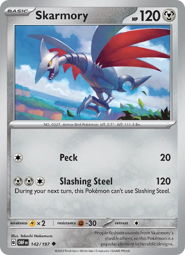 142 Skarmory – Obsidian Flames
