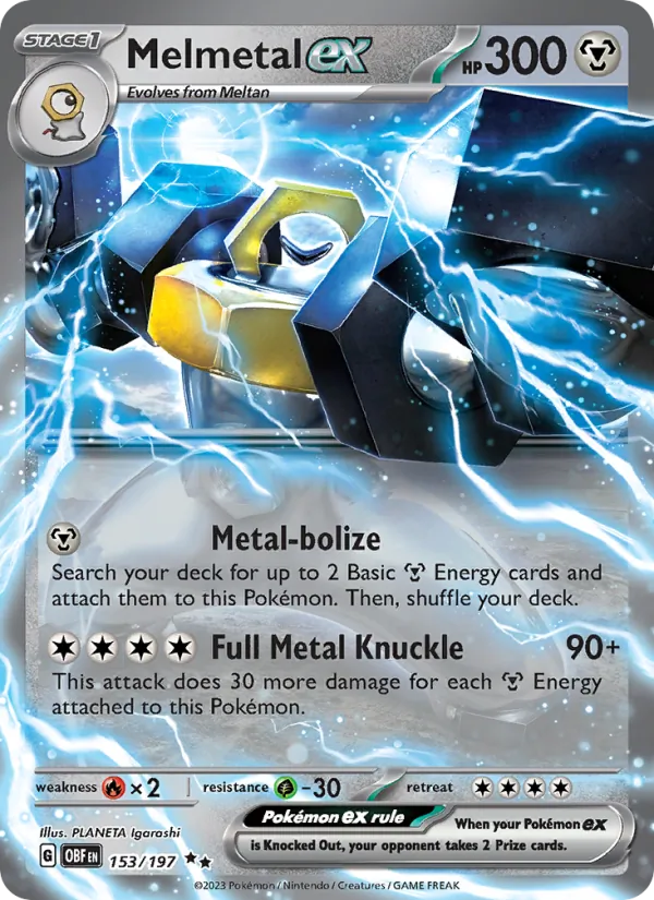 153 Melmetal ex – Obsidian Flames