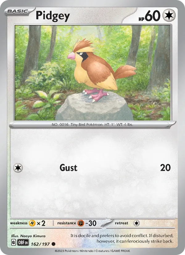 162 Pidgey – Obsidian Flames