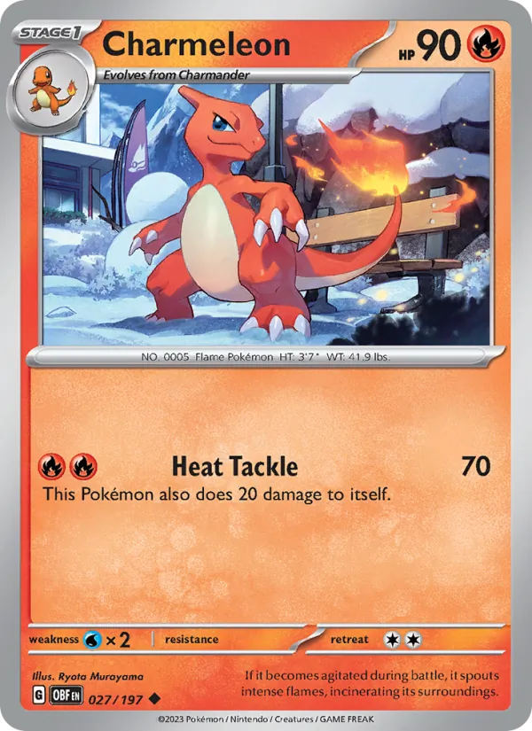 027-RH Charmeleon – Obsidian Flames