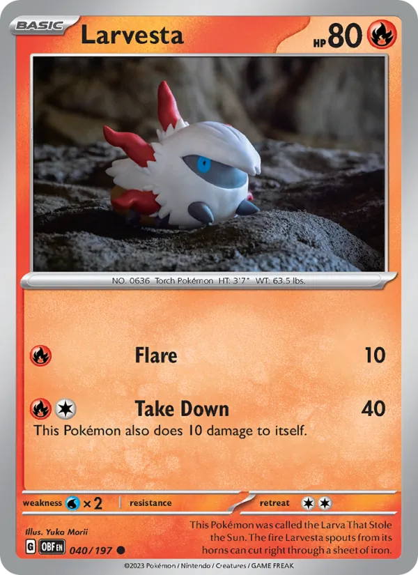 040-RH Larvesta – Obsidian Flames
