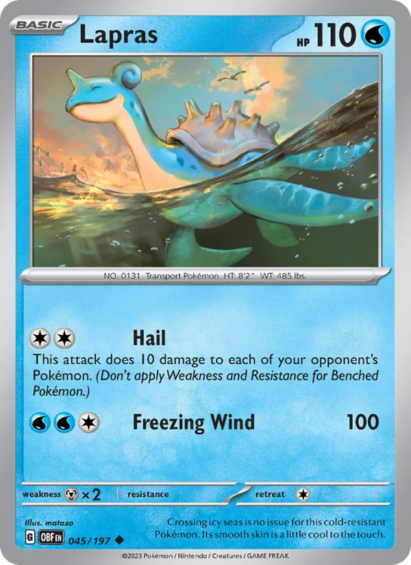 045-RH Lapras – Obsidian Flames