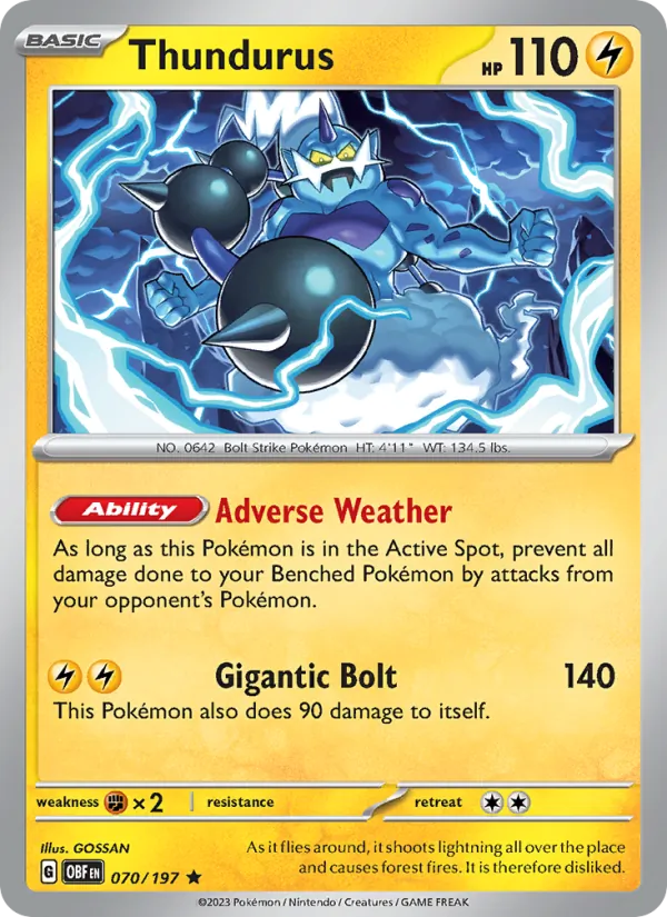 070-RH Thundurus – Obsidian Flames