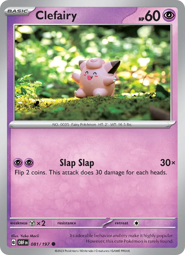 081-RH Clefairy – Obsidian Flames