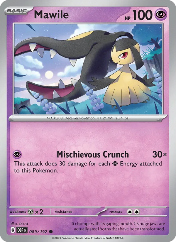 089-RH Mawile – Obsidian Flames