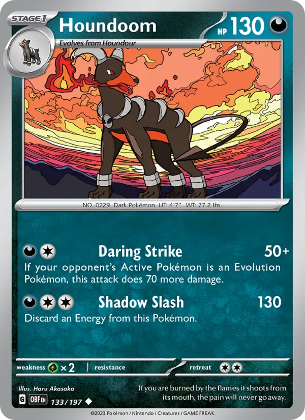 133-RH Houndoom – Obsidian Flames