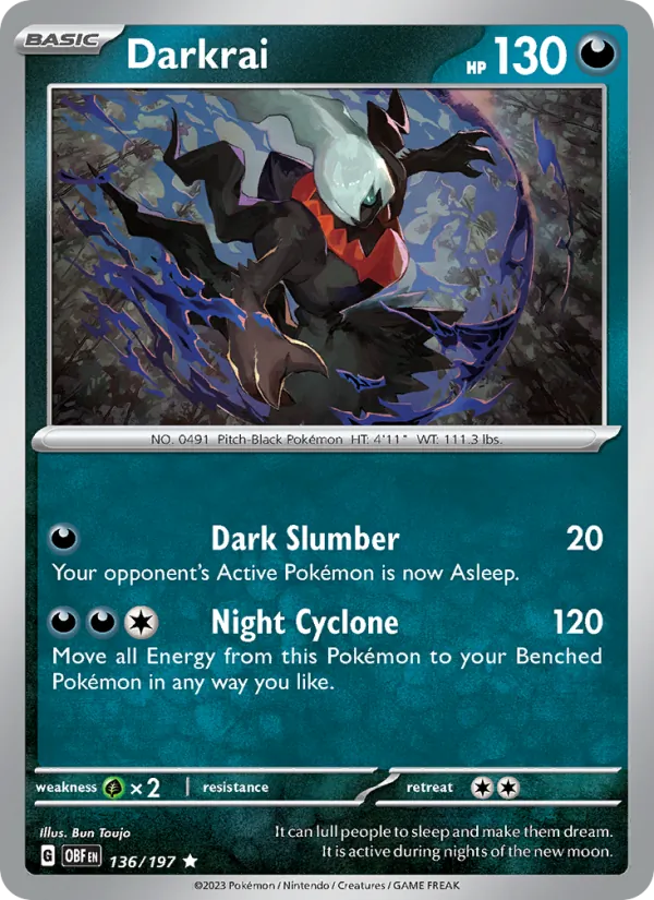 136-RH Darkrai – Obsidian Flames