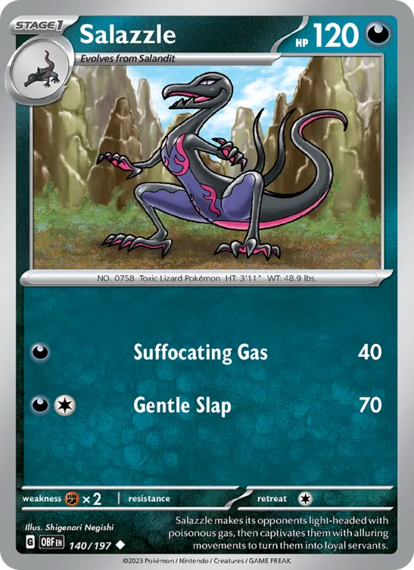 140-RH Salazzle – Obsidian Flames