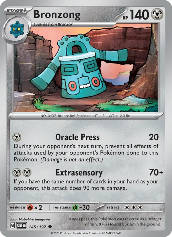 145-RH Bronzong – Obsidian Flames