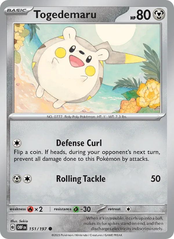 151-RH Togedemaru – Obsidian Flames