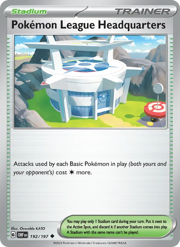 192-RH Pokémon League Headquarters – Obsidian Flames