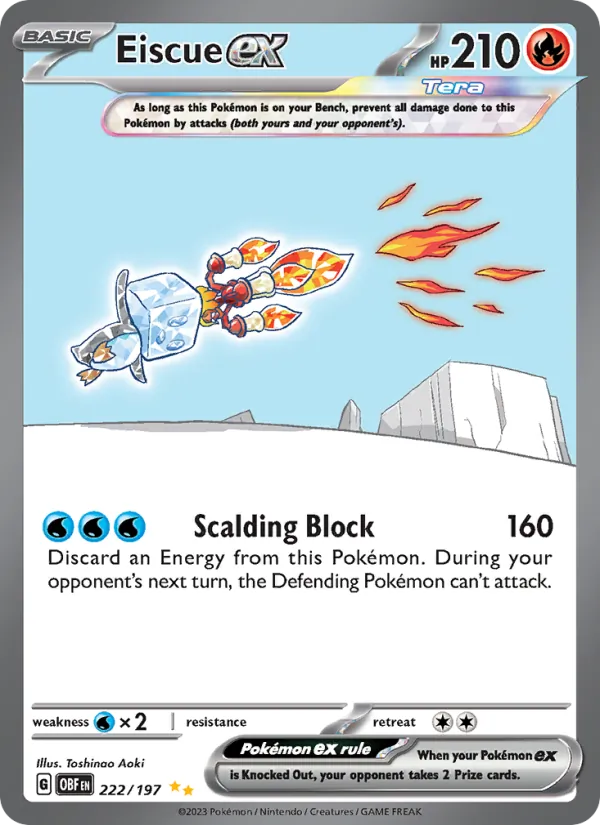 222 Eiscue ex – Obsidian Flames