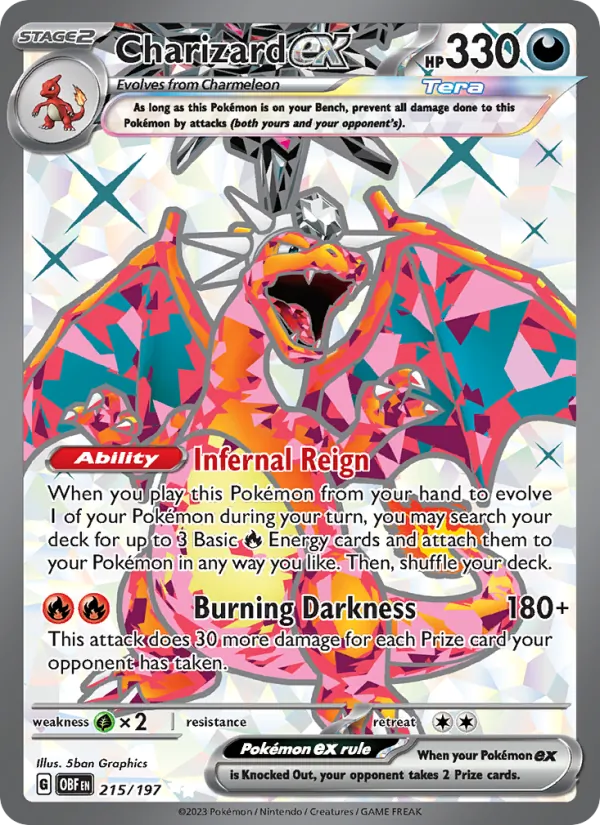 215 Charizard ex – Obsidian Flames