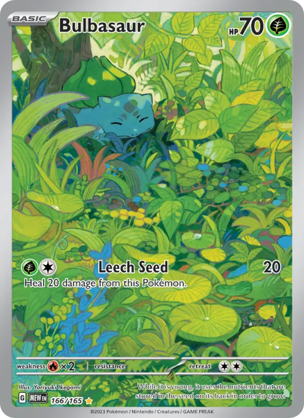 166 Bulbasaur – 151