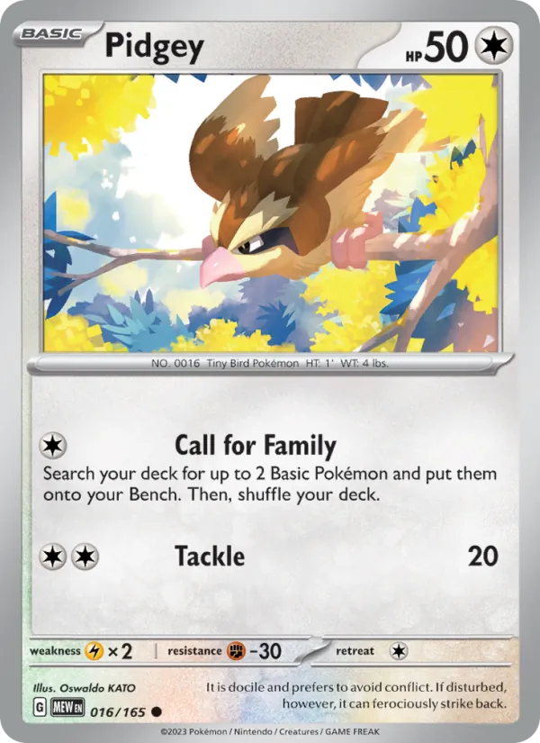 016 Pidgey – 151