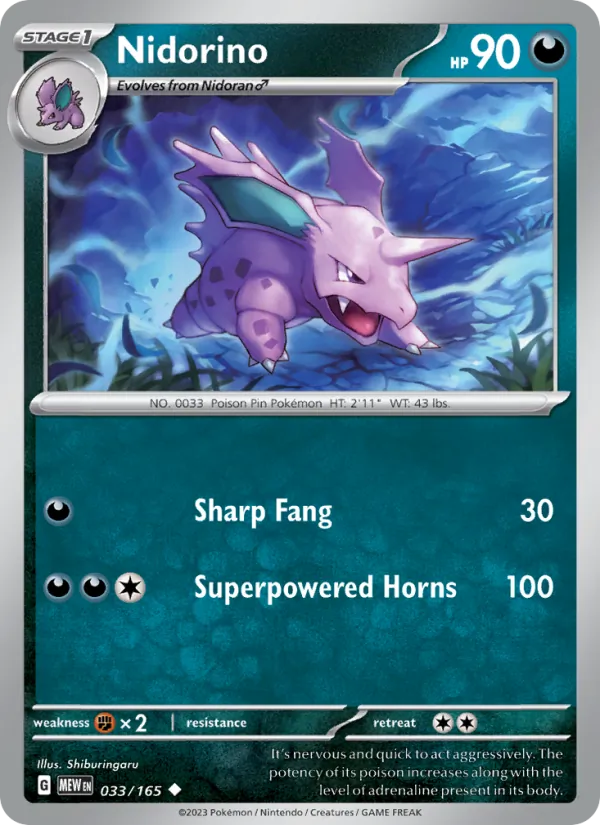 033 Nidorino – 151