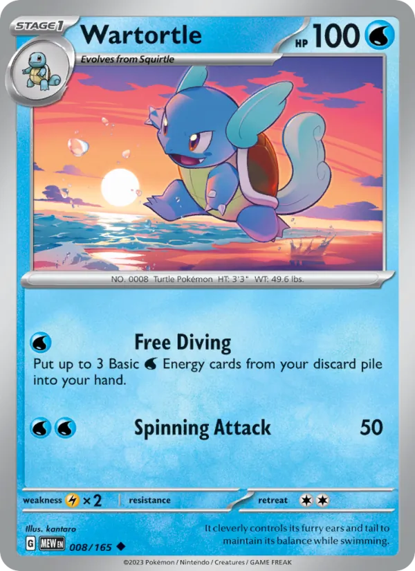 008-RH Wartortle – 151