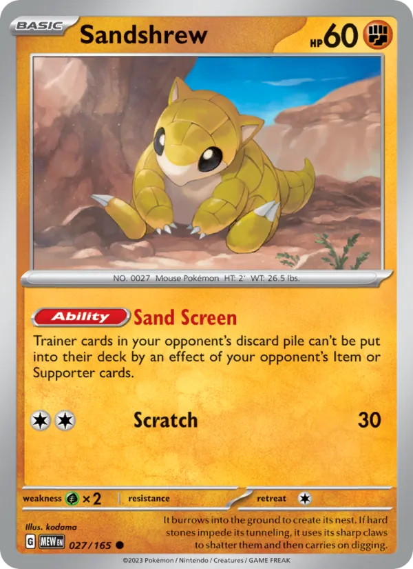 027-RH Sandshrew – 151