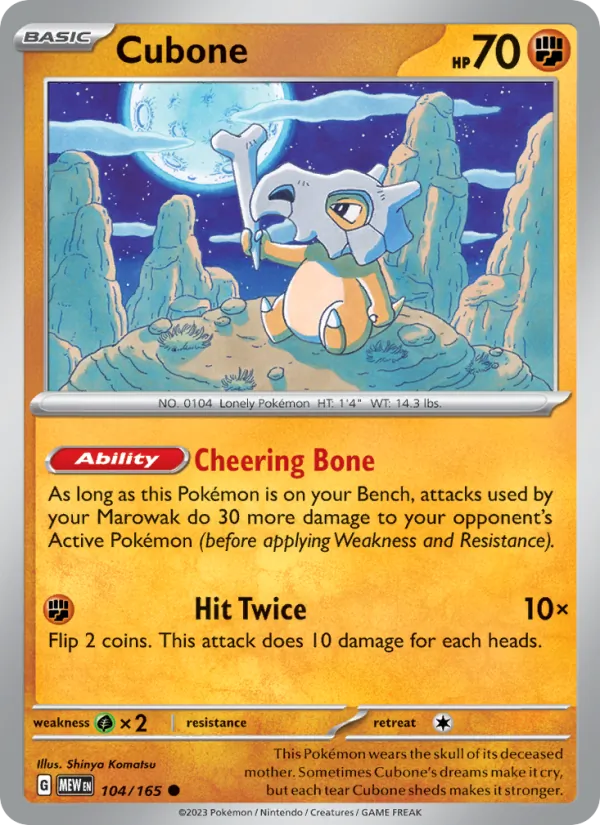 104-RH Cubone – 151