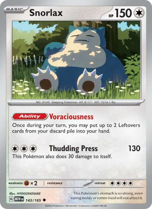 143-RH Snorlax – 151