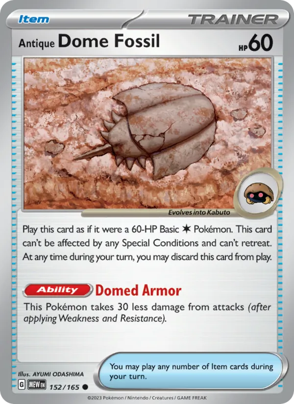 152-RH Antique Dome Fossil – 151