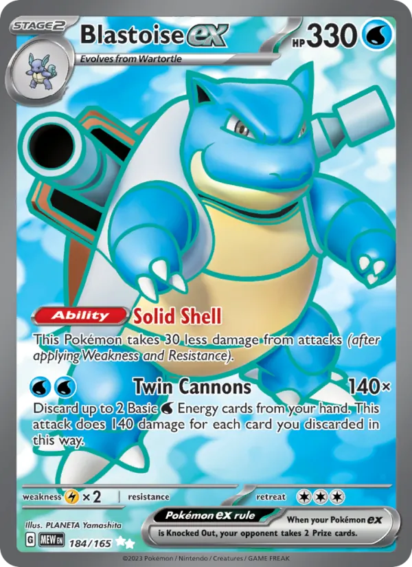 184 Blastoise ex – 151