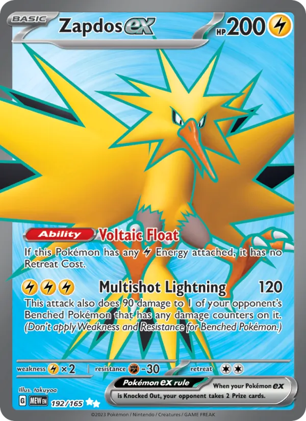 192 Zapdos ex – 151