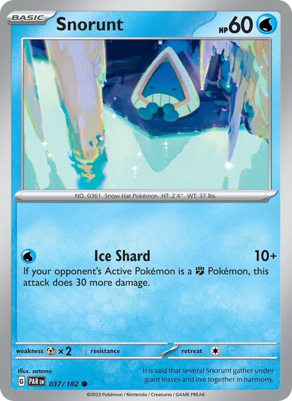 037-holo-cosmos-snowflake Snorunt (Holo, Cosmos Holo, Snowflake stamp) – Paradox Rift