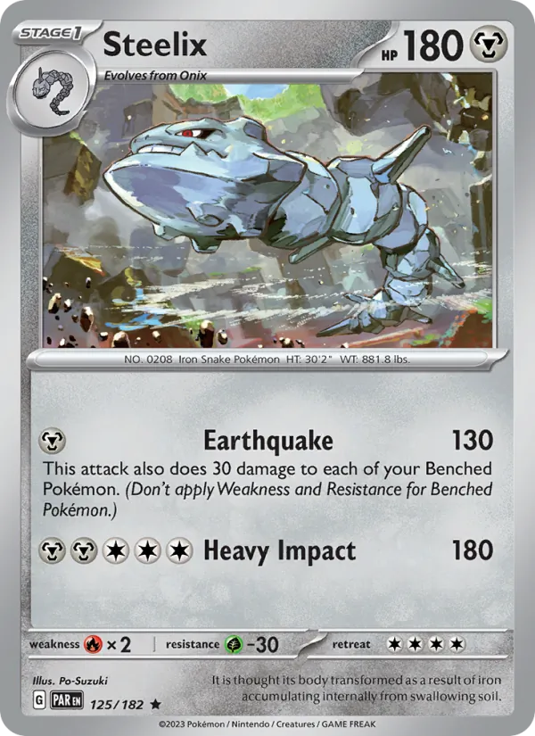 125-holo-cosmos Steelix (Cosmos Holo) – Paradox Rift