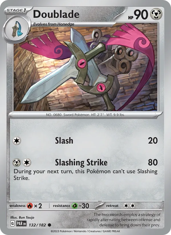 132-holo-cosmos Doublade (Holo, Cosmos Holo) – Paradox Rift