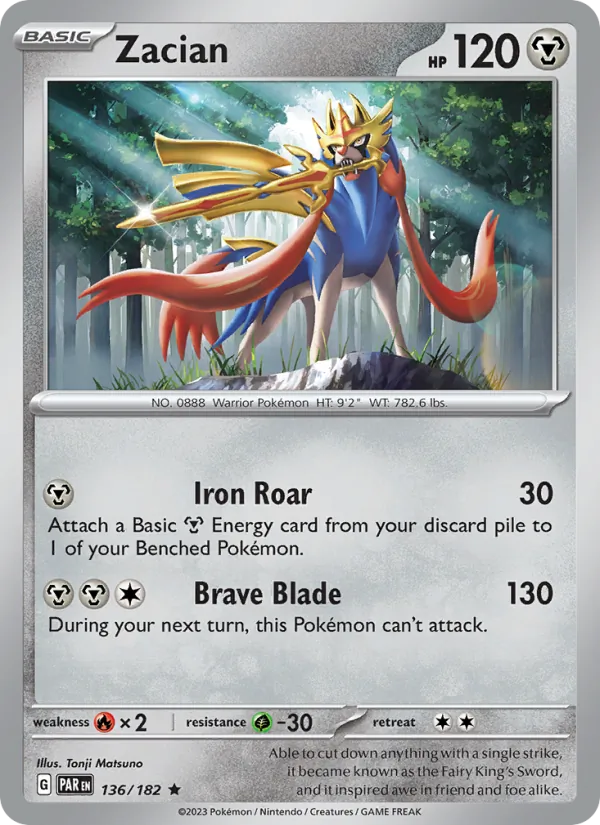 136-RH Zacian – Paradox Rift