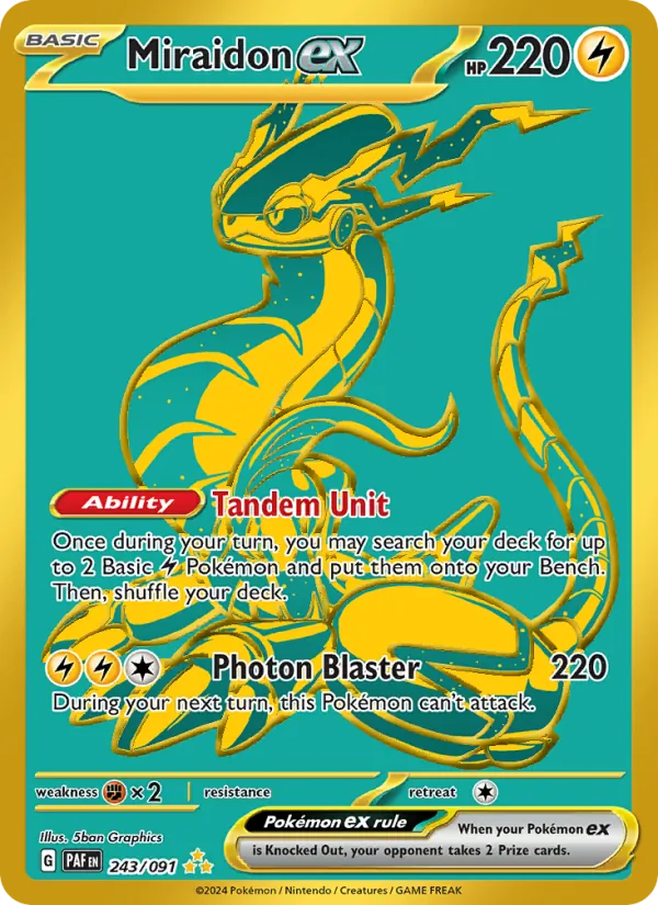 243 Miraidon ex – Paldean Fates