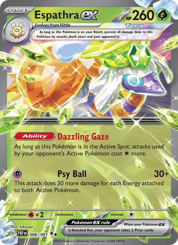 006 Espathra ex – Paldean Fates