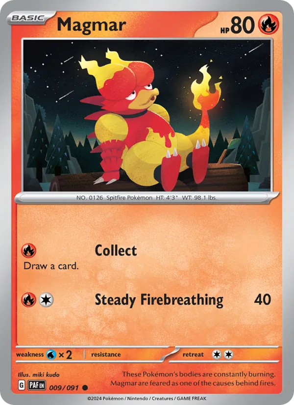 009 Magmar – Paldean Fates
