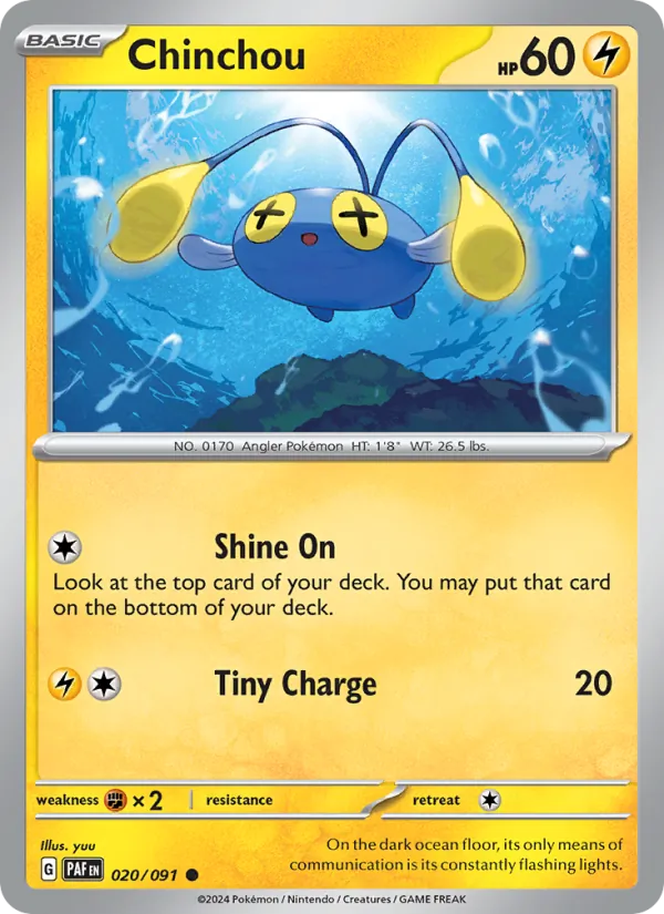 020 Chinchou – Paldean Fates