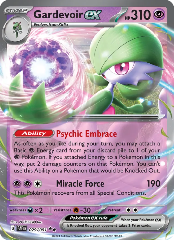 029 Gardevoir ex – Paldean Fates