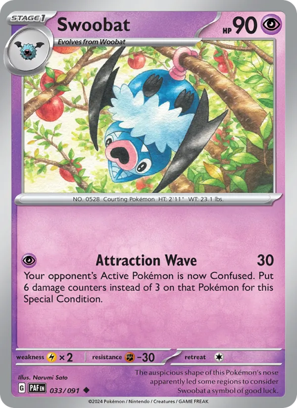 033 Swoobat – Paldean Fates