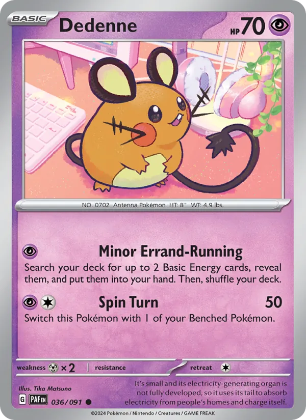 036 Dedenne – Paldean Fates