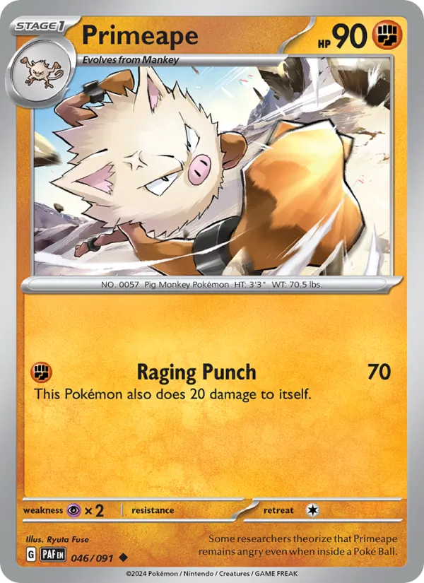 046 Primeape – Paldean Fates