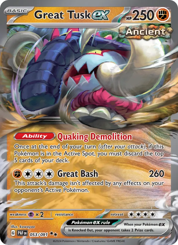 053 Great Tusk ex – Paldean Fates
