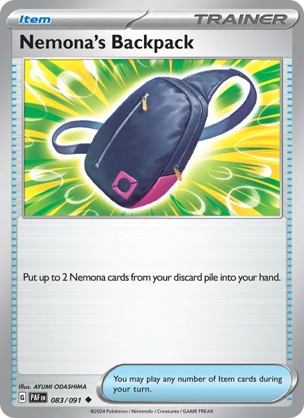 083 Nemona's Backpack – Paldean Fates