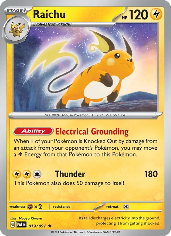 019-RH Raichu – Paldean Fates
