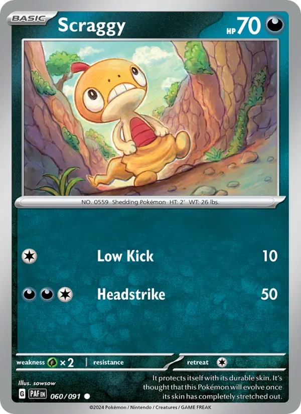 060-RH Scraggy – Paldean Fates