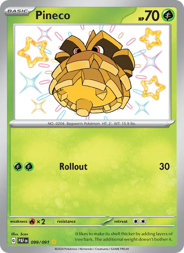 099 Pineco – Paldean Fates