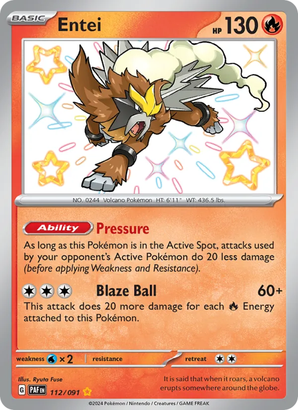 112 Entei – Paldean Fates
